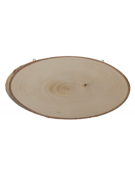 Dřevěná visačka s očky bříza - šikmý řez